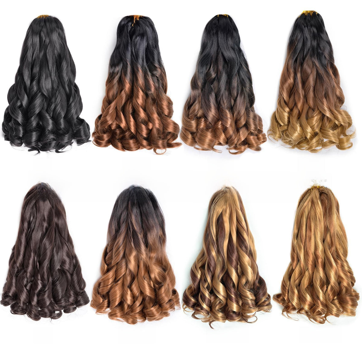 Long wavy synthetic fiber wig — product photo 3
