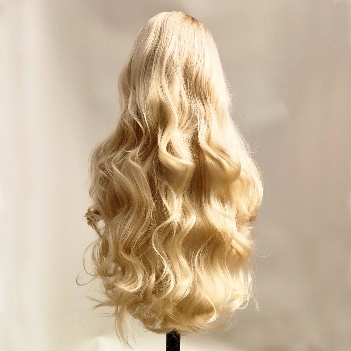 Brown to platinum gradient front lace wig — product photo 3